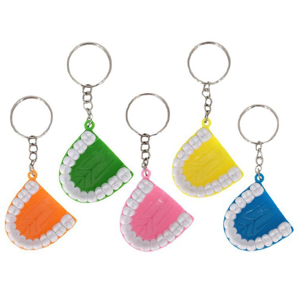 Móc Khóa Hình Chiếc Răng Giả Màu Sắc Ngẫu Nhiên