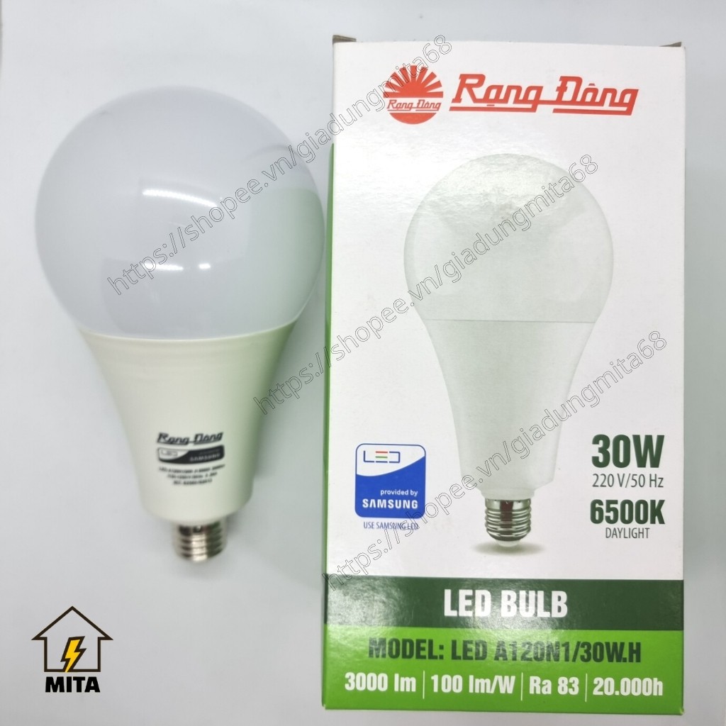 Bóng LED Rạng Đông, ChipLED SAMSUNG, 30W-40W-50W-80W - MITA