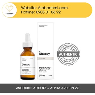 Serum dưỡng trắng gấp đôi Ascorbic acid 8% + alpha arbutin 2% The Ordinary (30ml)