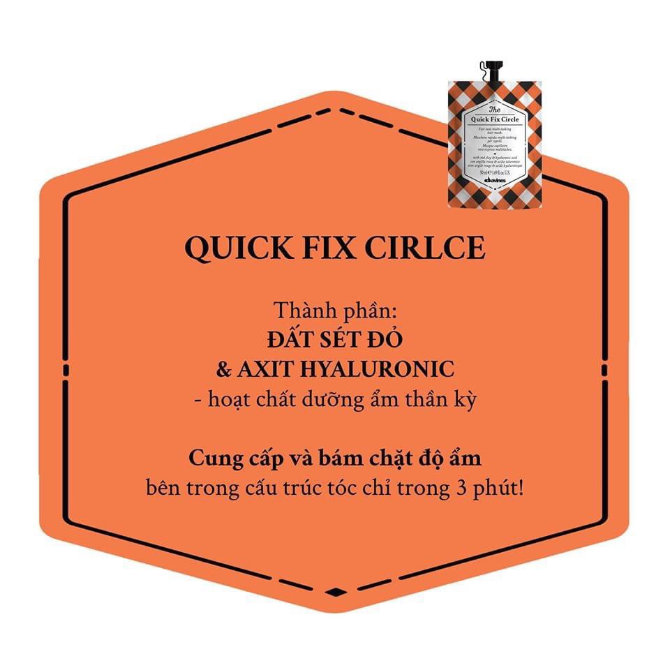 Mặt nạ phục hồi nhanh DAVINES THE QUICK FIX CIRLE 750ml