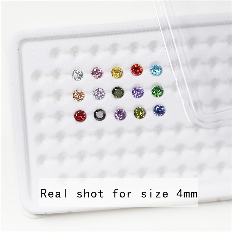 1 Hộp 15 Viên Đá Tròn Kích Thước 4mm-10mm