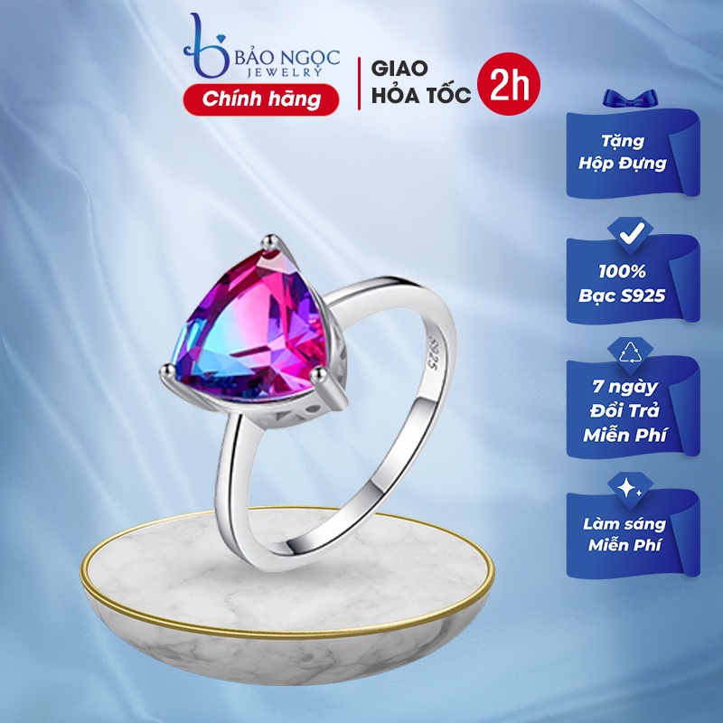 Nhẫn Bạc Nữ Đẹp Đính Đá Sang Trọng Tinh Khiết Thời Trang Dành Riêng Cho Nữ N1455 Bảo ngọc jewlery