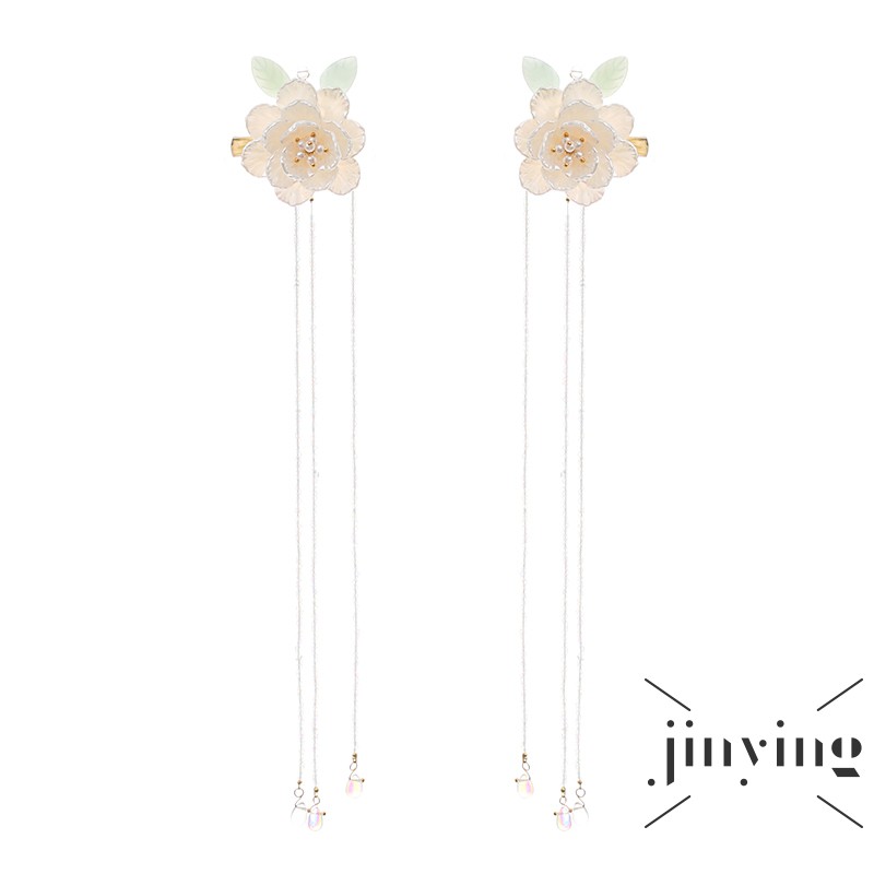 GETNOIVAS Ghim cài tóc hợp kim đính hoa cổ điển sang trọng phong cách Trung Hoa