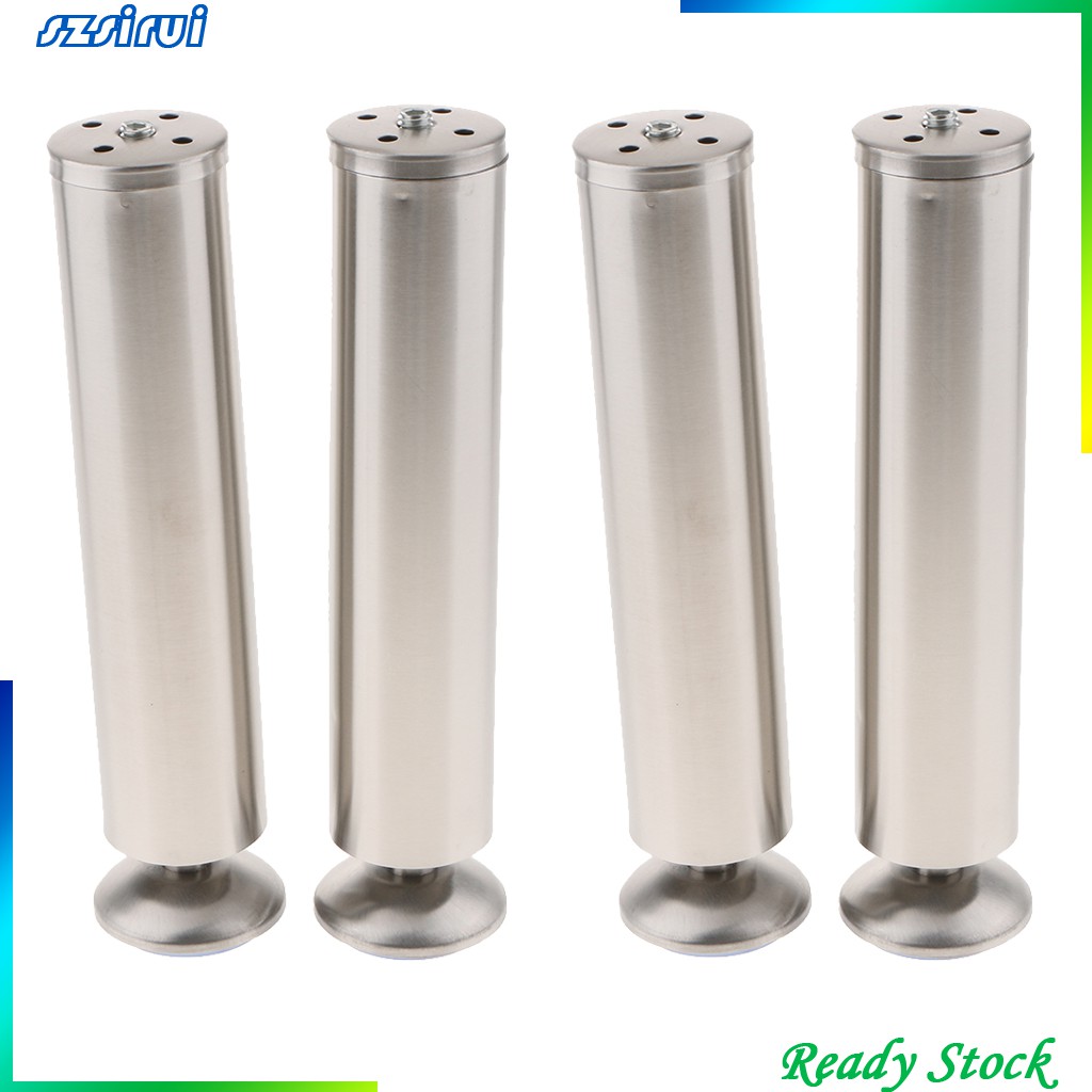 Set 4 Chân Bàn Ghế Bằng Thép Không Gỉ 2inch