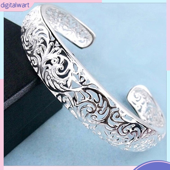 Vòng tay hở bằng bạc 925 thanh lịch dành cho nữ