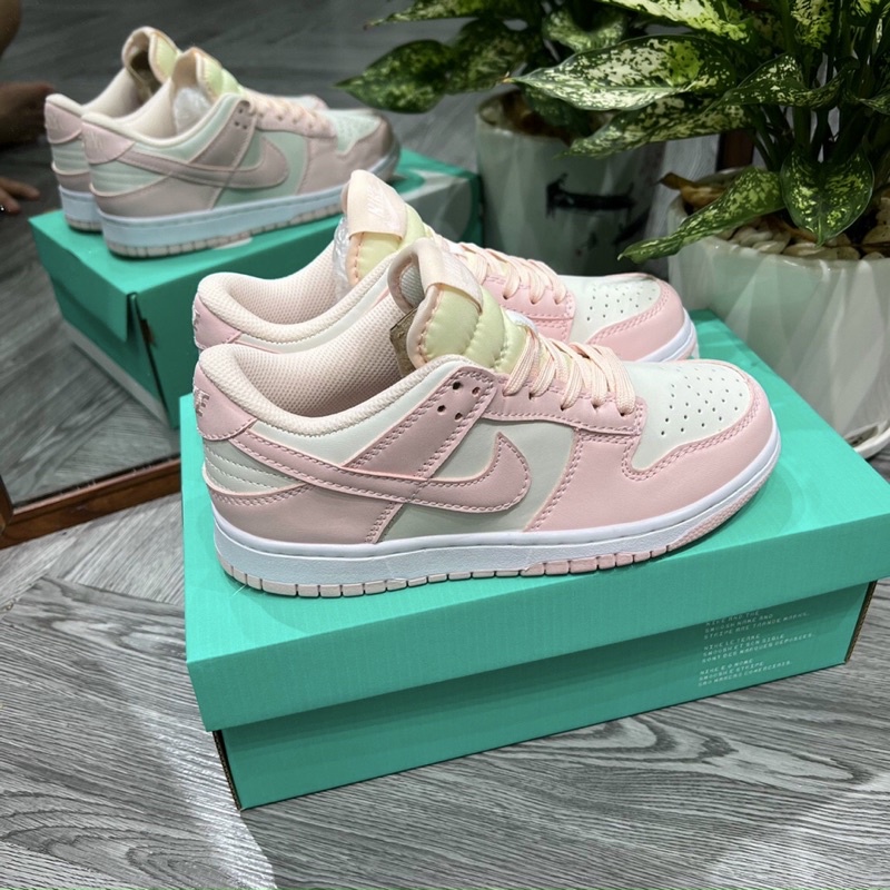 GIÀY SB DUNK HỒNG TRẮNG PINK DA THẬT SC