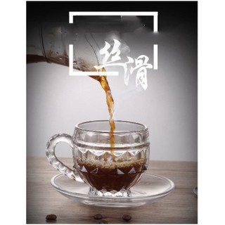 Bộ 6 Cốc Thủy Tinh Cao Cấp Có Quai