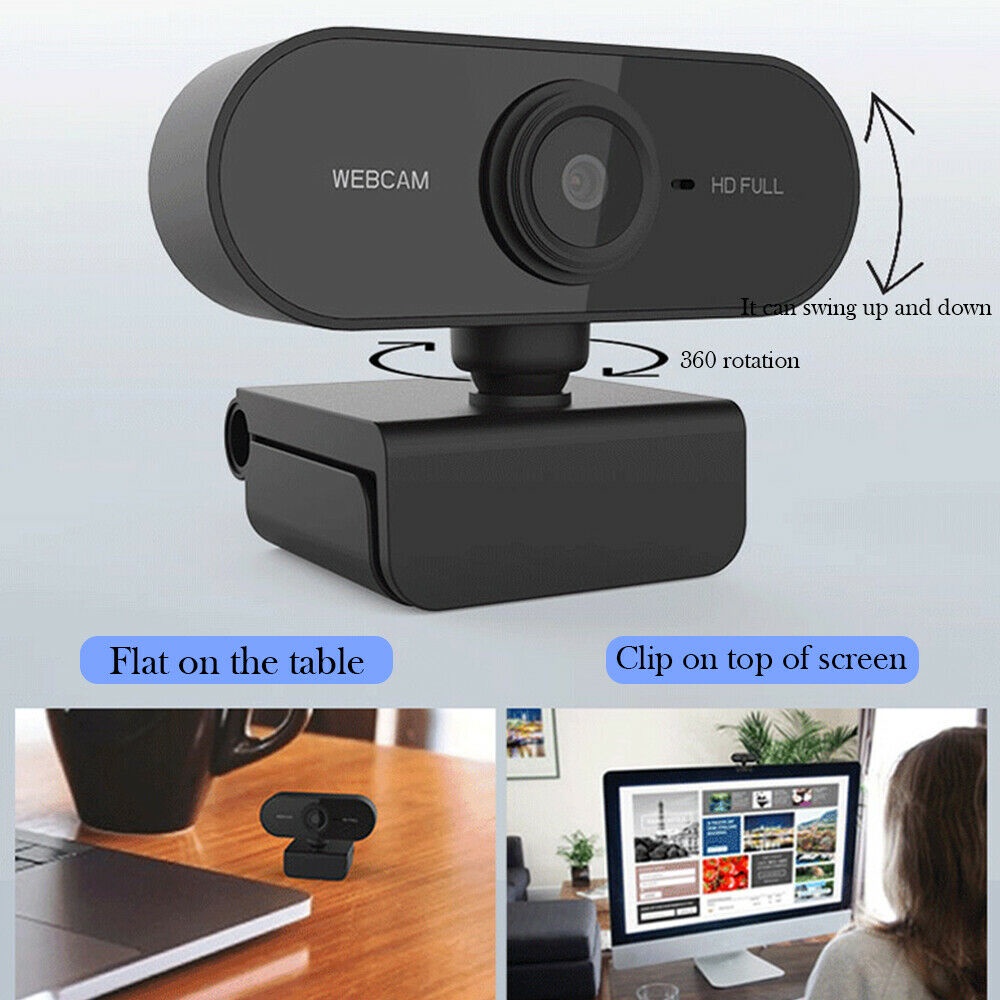 ⚡️FREESHIP⚡️Webcam học Online Có Mic FHD 1080P, Webcam máy tính, họp Trực Tuyến,Gọi Video Hình Ảnh Sắc nét