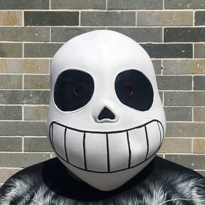 Mặt Nạ và Áo khoác Halloween Undertale Truyền Thuyết Cosplay Sans (Bán Riêng)