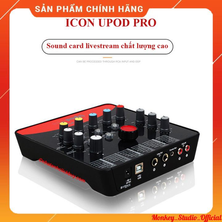 Soundcard ICON UPOD PRO ️⚡BH 1 NĂM⚡ Dùng Thu Âm Hát Livestream Âm Thanh Stereo 2 Kênh Sống Động Cực Hay