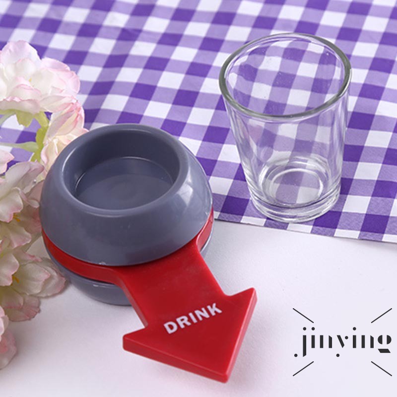 GETNOIVAS Đồ chơi bàn xoay uống rượu siêu thú vị bằng thủy tinh dành cho các bé