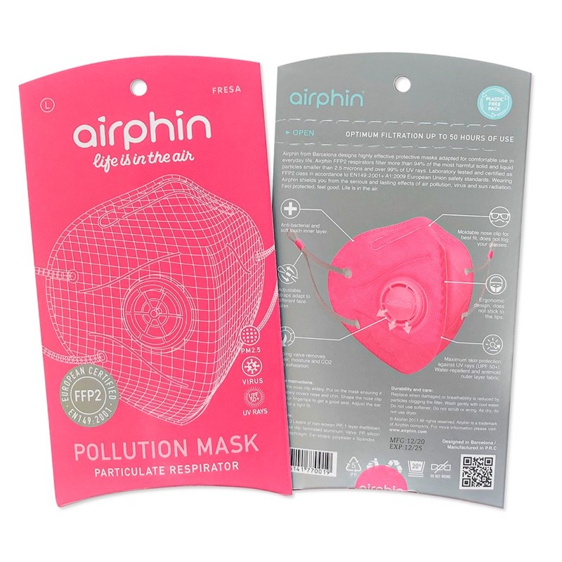 _Khẩu trang Airphin người lớn- Tiêu chuẩn- Size L- Thêm 2 màu mới
