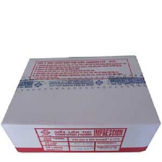 Giấy in liên tục A4, 2 liên chia đôi (A5) - Liên Sơn