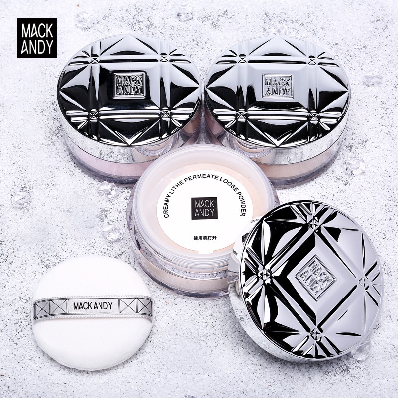 Phấn phủ mack andy mịn màng che khuyết điểm làm sáng da dưỡng ẩm chống thấm nước và kiểm soát dầu