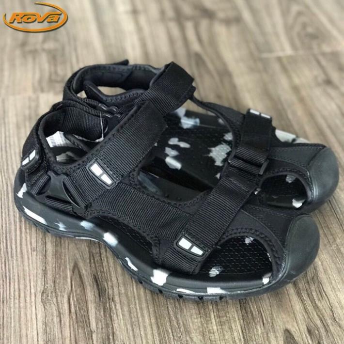 VIP Giày sandal nam bít mũi quai dù có quai hậu cố định thích hợp mang dã ngoại đi phượt du lịch hiệu Rova RV25BB