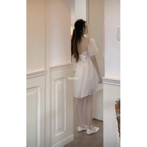 ĐẦM BABYDOLL TRẮNG NƠ LƯNG