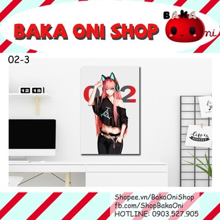 Tranh Canvas Anime Darling in the Franxx - Zero Two - Mẫu 02-3, 02-4