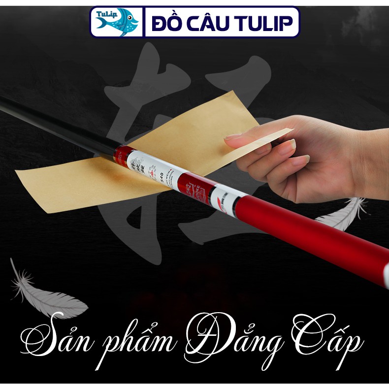 Cần Câu Cá HANDING ĐIẾU VƯƠNG 6H Carbon Cao Cấp - Cần Câu Tay Siêu Bạo Lực Siêu Cứng - Đồ Câu Tulip có dụng cụ phụ kiện