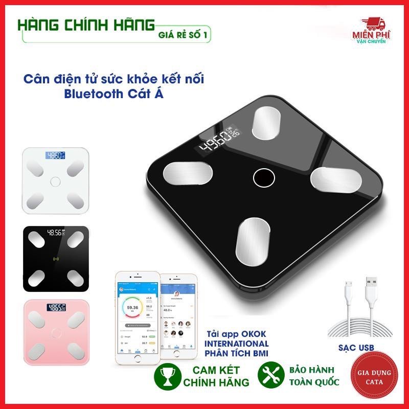 Cân điện tử kết nối bluetooth phân tích lượng mỡ lượng nước và các số đo cơ thể, cân chính xác 99% Cực chuẩn cực bền