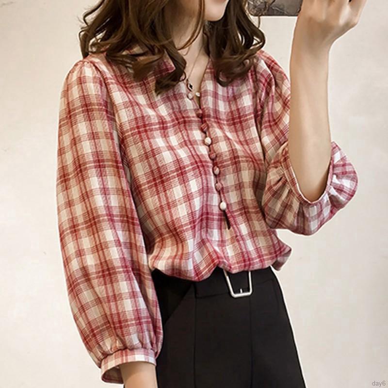 Áo tay phồng cổ tim phong cách Hàn Quốc thanh lịch dành cho nữ