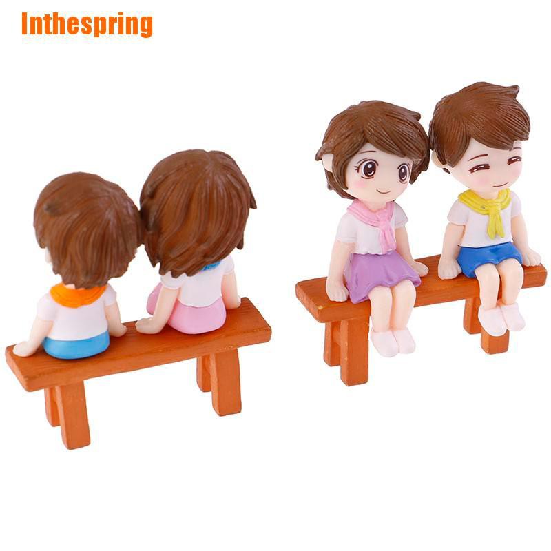 1 Set Mô Hình Cặp Đôi Mini Trang Trí Sân Vườn