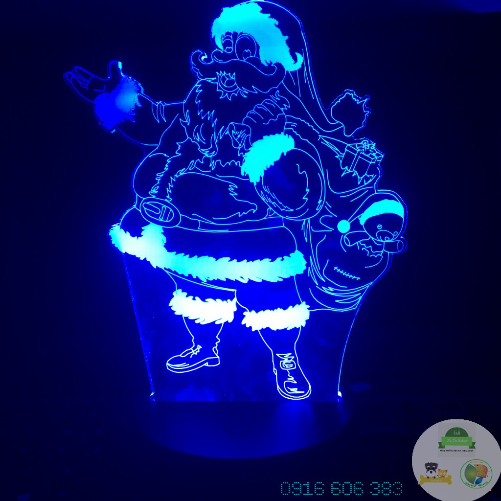 [Sẵn hàng][Hà Nội] Led 3D ông già Noel