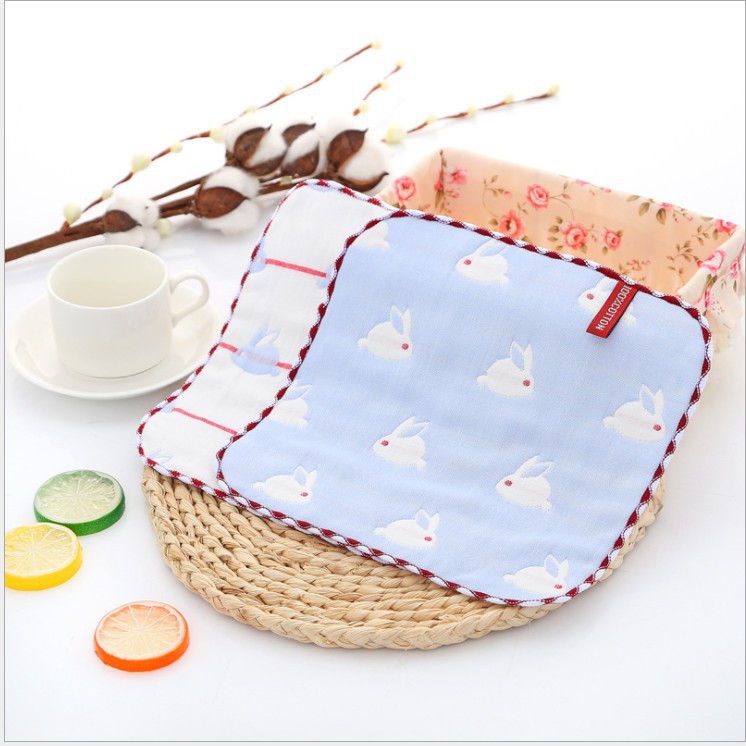 Khăn Lau Mặt Cho Bé Chất Xô Cotton 6 Lớp