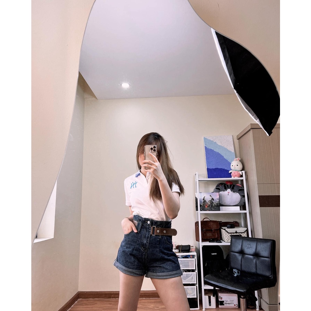 Áo polo nữ, áo thun polo nữ chất vải poly cá sấu