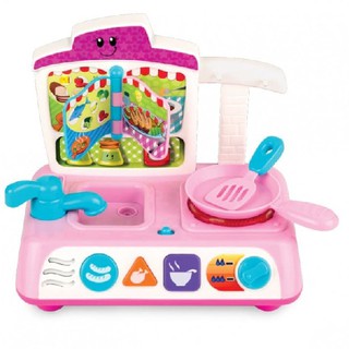 Bộ đồ chơi nấu ăn có nhạc 000755G màu hồng hiệu Winfun