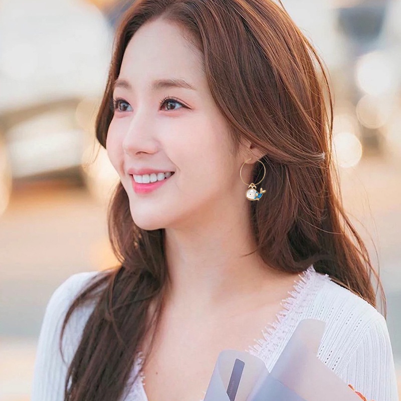 Bông Tai Hình Cá Voi Dễ Thương Thời Trang Cho Nữ