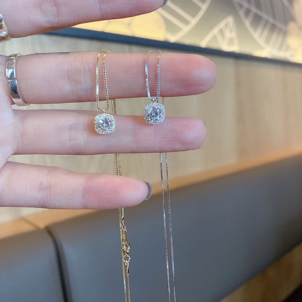 Vòng cổ màu vàng hồng mặt hình chữ M2ZE thời trang cho nữ