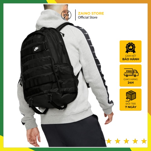 Balo thể thao đi học nike có dây gài ván trượt ngăn laptop lên đến 15.6inch có chống sốc thể tích 26l chống nước cực tốt