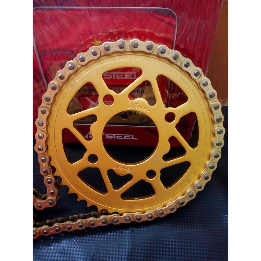 Nhông Sên Dĩa X Chính Hãng X1R lắp Exciter 150 , Winner ,Exciter 135,Raider,Satria,Sirius,Wave Dream,Wave rsx-110.