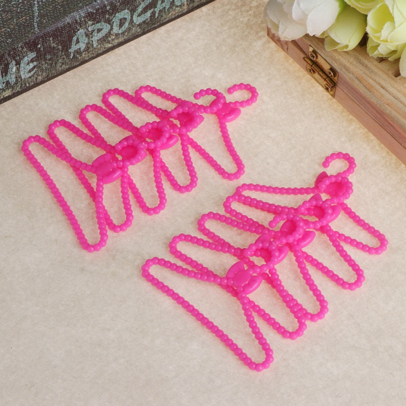 Set 10 Giá Đỡ Treo Quần Áo Cho Búp Bê