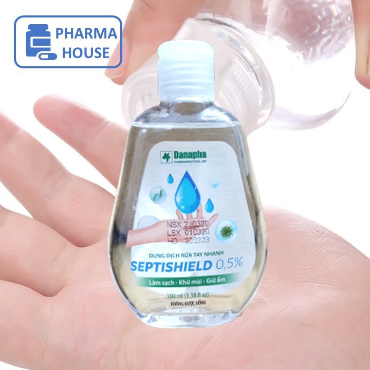 Nước rửa tay khô Septishield 0,5% Danapha 100ml | BigBuy360 - bigbuy360.vn