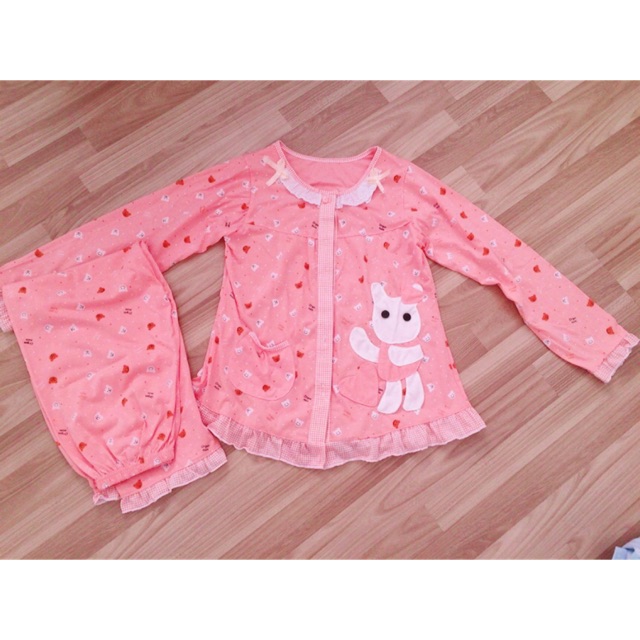 Đồ bộ cotton dài tay