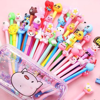 20 chiếc Bút bi nước AIHAO hình ngộ nghĩnh nhiều mẫu mới đẹp kèm túi zip đựng 4.9