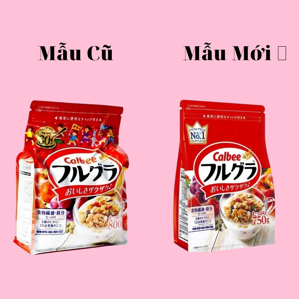 Ngũ Cốc Calbee Ăn Kiêng Giảm Cân Nhật Bản Mix Sữa Chua Hoa Quả Trái Cây Dùng Ăn Sáng