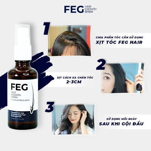 FEG Hair Growth Spray Xịt Dưỡng Mọc Tóc Hair Spray Chính Hãng