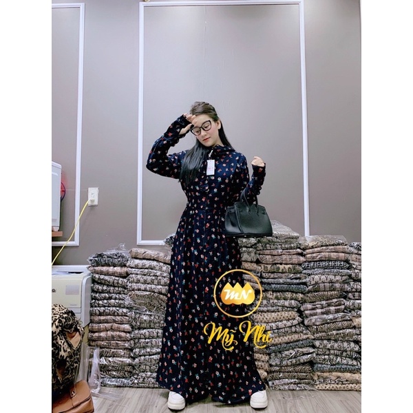 Áo chống nắng nữ lanh nhung Nhật toàn thân kèm khẩu trang. Áo chống nắng 3 lớp hoạ tiết hình dài kín chân. | BigBuy360 - bigbuy360.vn