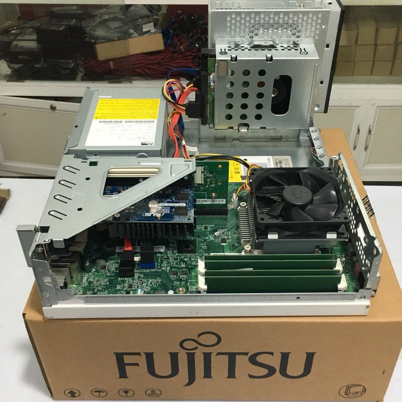 Thùng máy Fujitsu D753 sơn mới BH 1T(bao gồm thùng main nguồn)