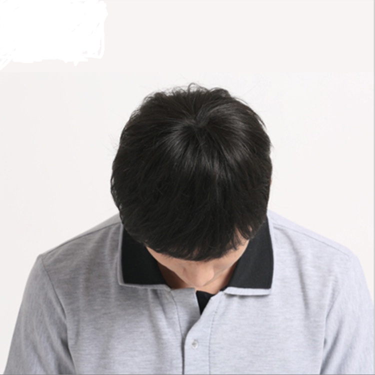 🌿Tặng Lưới🌿 Tóc giả nam nguyên đầu sợi tơ tự nhiên - TG65