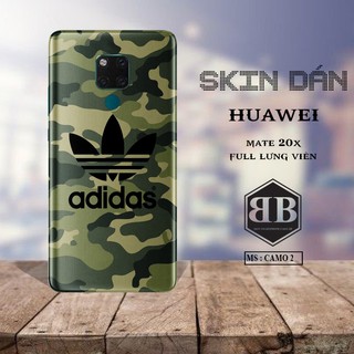 Skin Dán full body Huawei Mate 20X dùng thay ốp lưng điện thoại in hình camo
