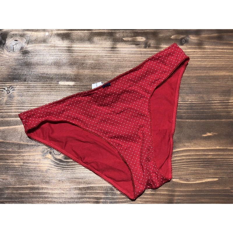 Quần lót cotton xuất khẩu WS dư xịn chấm bi đỏ