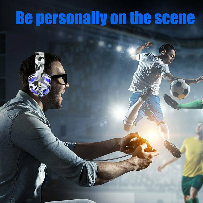 Tai Nghe Gaming Có Dây Và Đèn Led Kích Thước 3.5mm Dành Cho Pc / Laptop / Ps4 Pro Bj Franchisky | BigBuy360 - bigbuy360.vn