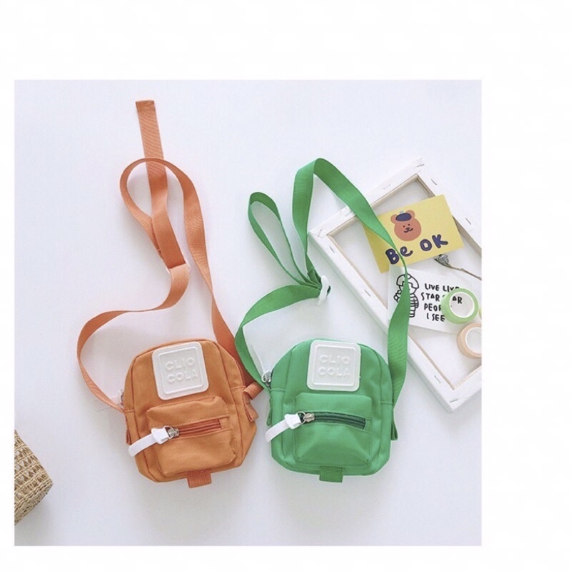 Tiemmomo_ Túi xách đeo chéo cho bé trai bé gái hot trend