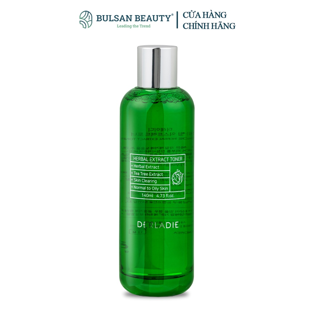 Toner Tràm Trà Giảm Mụn Sau 7 Ngày Derladie Herbal Extract 140ml Bulsan Beauty