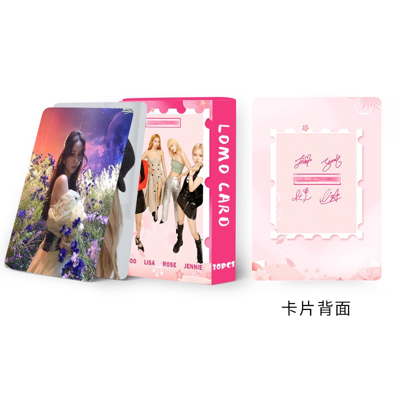 2022 BLACKPINK ALBUM Photocard Rose Lisa Jisoo Jennie Lomo Card Double-sided Color Printing