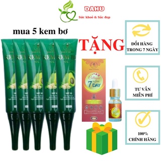Kem bơ cấy trắng da nano Olic Combo 5 tuýp tặng 1 collagen saffron 7 day