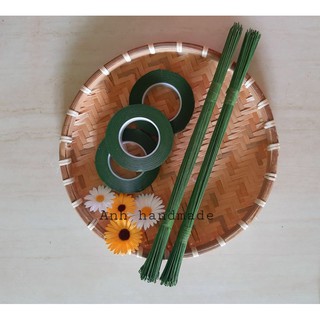 Set 100 cành kẽm cành kèm keo sáp quấn